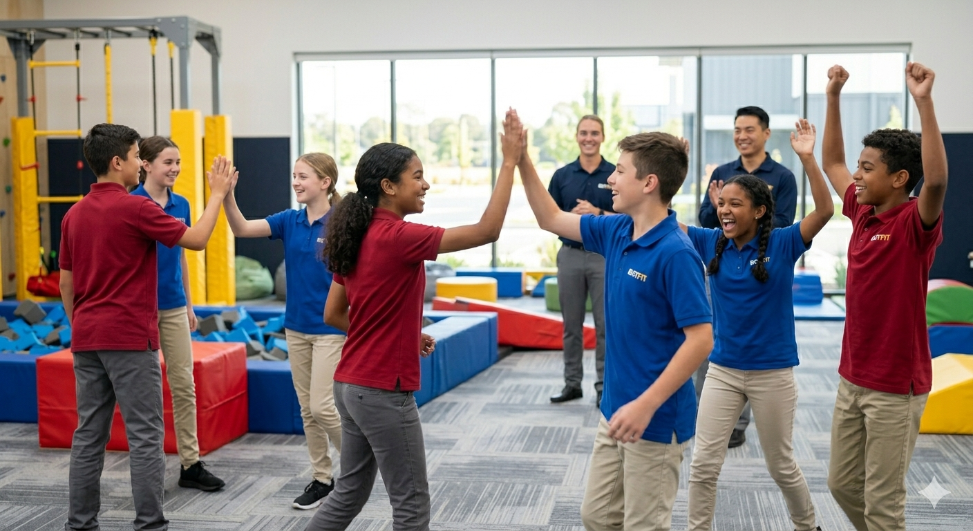 Multi-school students at Botfit